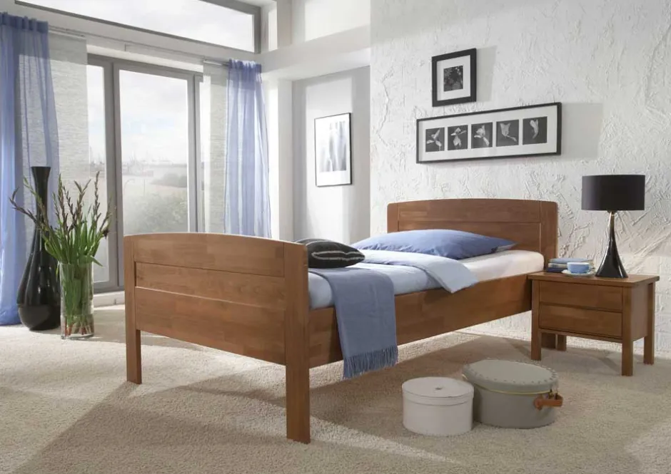 Hohes Bett Florentina aus Buche Massivholz^Wohnen Best