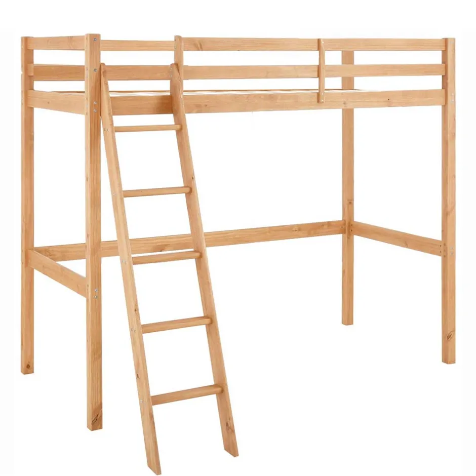 Hohes Hochbett aus Kiefer Massivholz - Usavina^Wohnen Clearance