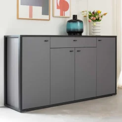 Hohes Sideboard in Grau & Anthrazit - Ridona^Wohnen Sale