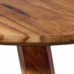 Holz Designertisch Jamsons mit Tischplatte rund^Wohnen Discount