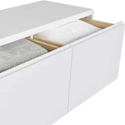 Wohnen Holz Dielenmöbel in Weiß gewachst - Oranias (vierteilig)