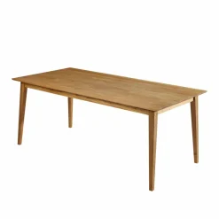 Holz Esstisch mit Stühlen Likes aus Wildeiche massiv (siebenteilig)^Wohnen Hot