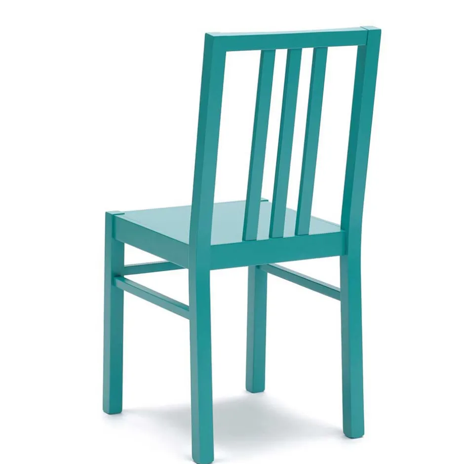 Holz Esszimmerstuhl in Türkis Grenium aus Buche (2er Set)^Wohnen New