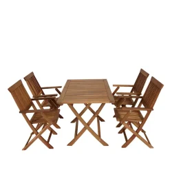 Wohnen Holz Garten Sitzgruppe klappbar - Palma (fünfteilig)