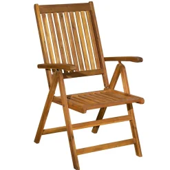 Wohnen Holz Gartenstuhl mit hoher Lehne - Cara (2er Set)