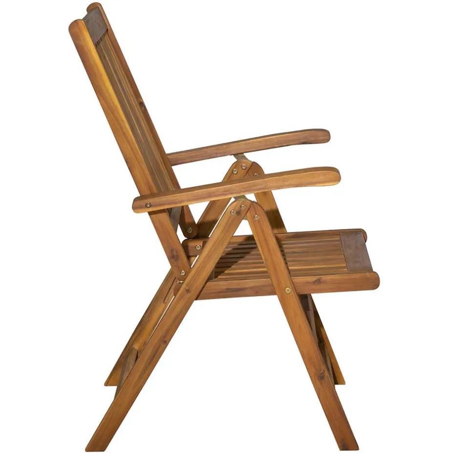 Wohnen Holz Gartenstuhl mit hoher Lehne - Cara (2er Set)