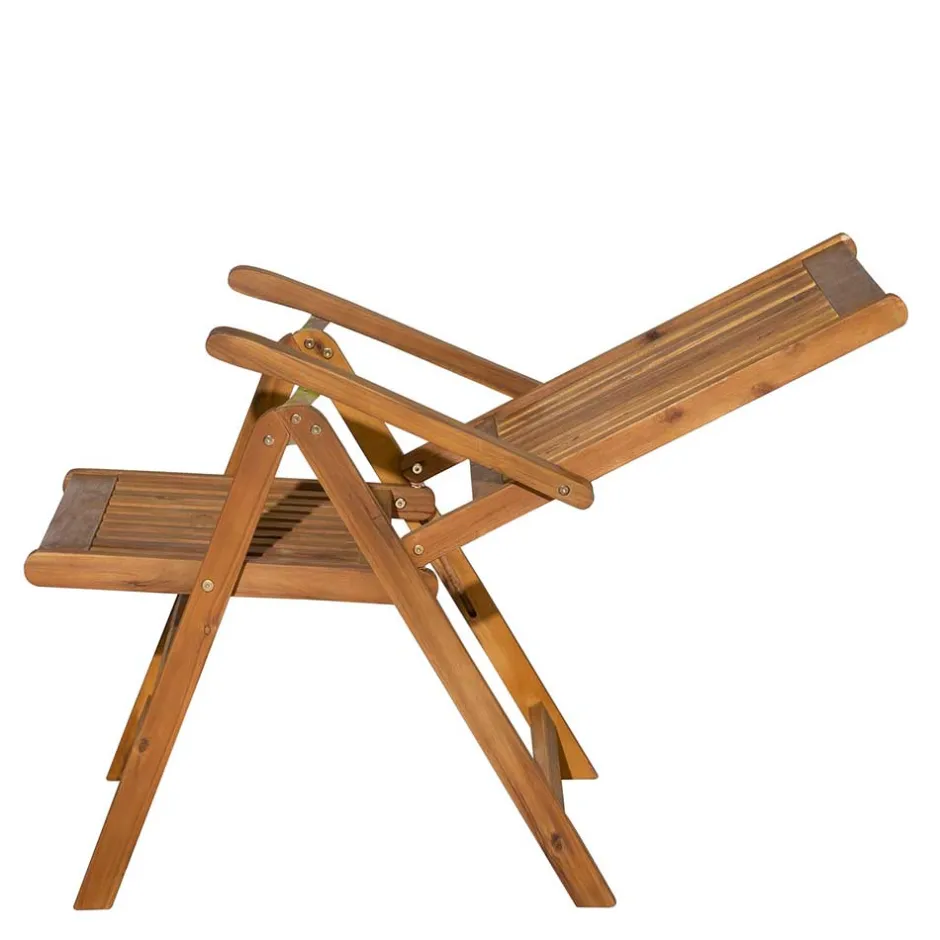 Wohnen Holz Gartenstuhl mit hoher Lehne - Cara (2er Set)