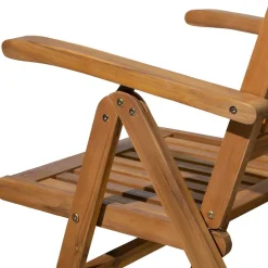 Wohnen Holz Gartenstuhl mit hoher Lehne - Cara (2er Set)