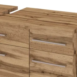 Holz Optik Badschrank für Waschbecken - Userina I^Wohnen New