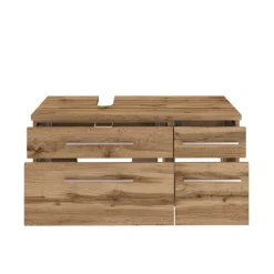 Holz Optik Badschrank für Waschbecken - Userina I^Wohnen New