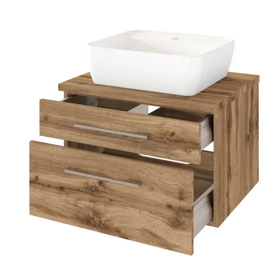 Wohnen Holz Optik Waschtisch in Wildeiche - Userina