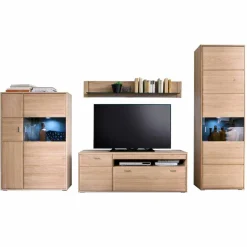 Holz Wohnkombination 328 cm breit - Vernella (vierteilig)^Wohnen Clearance