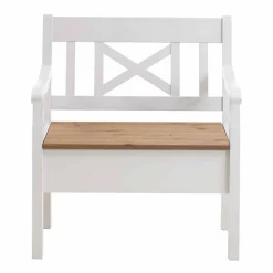 Holzbank Lugon in Weiß Laugenfarben^Wohnen Sale