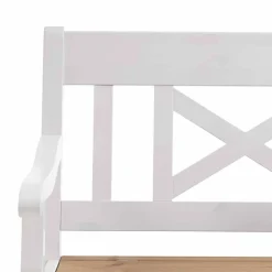 Holzbank Lugon in Weiß Laugenfarben^Wohnen Sale