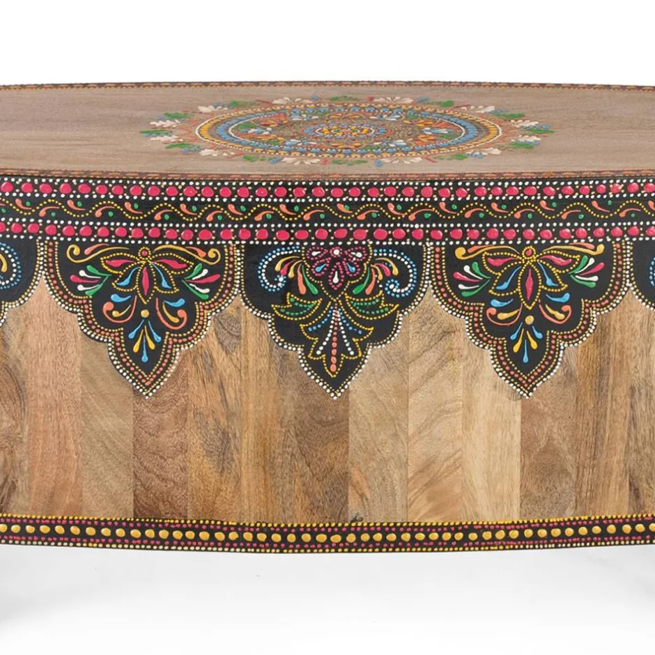 Holzbank mit Elefantenköpfen aus Mangoholz - Lottessa^Wohnen Hot