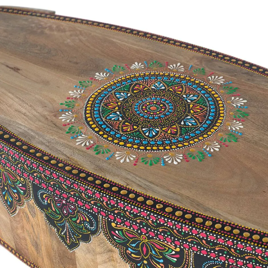 Holzbank mit Elefantenköpfen aus Mangoholz - Lottessa^Wohnen Hot