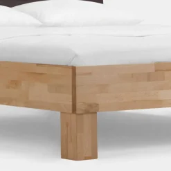 Holzbett Abraham mit Polsterkopfteil (dreiteilig)^Wohnen Clearance