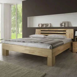 Wohnen Holzbett Life in Kernbuche natur geölt