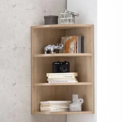 Holzdekor Hängeregal für die Ecke - Estateas^Wohnen Best