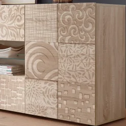 Holzdekor Sideboard in Sonoma-Eiche - Bielvas^Wohnen Sale