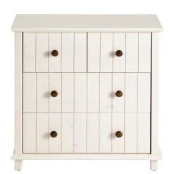 Wohnen Holzkommode in Weiß gewachst - Cilao