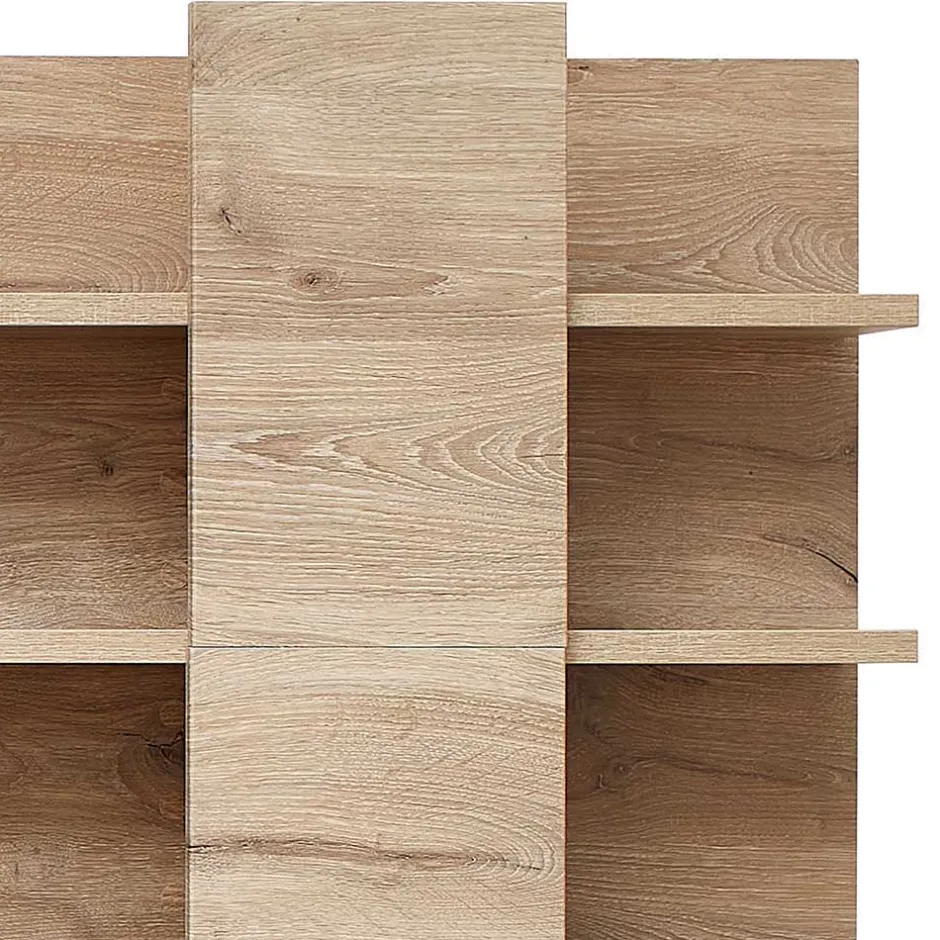 Wohnen Holzoptik TV Anbauwand Set - Zelio (dreiteilig)