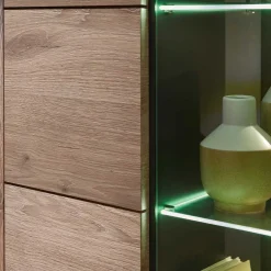 Wohnen Holzoptik TV Anbauwand Set - Zelio (dreiteilig)