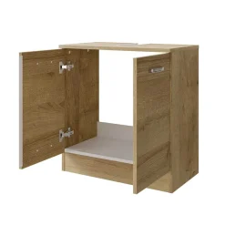 Wohnen Holzoptik Waschbeckenschrank in Eiche - Habanna