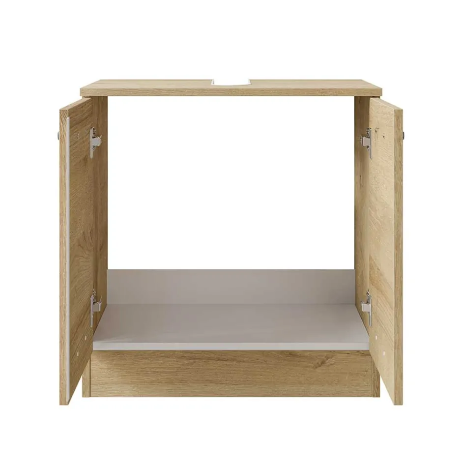 Wohnen Holzoptik Waschbeckenschrank in Eiche - Habanna