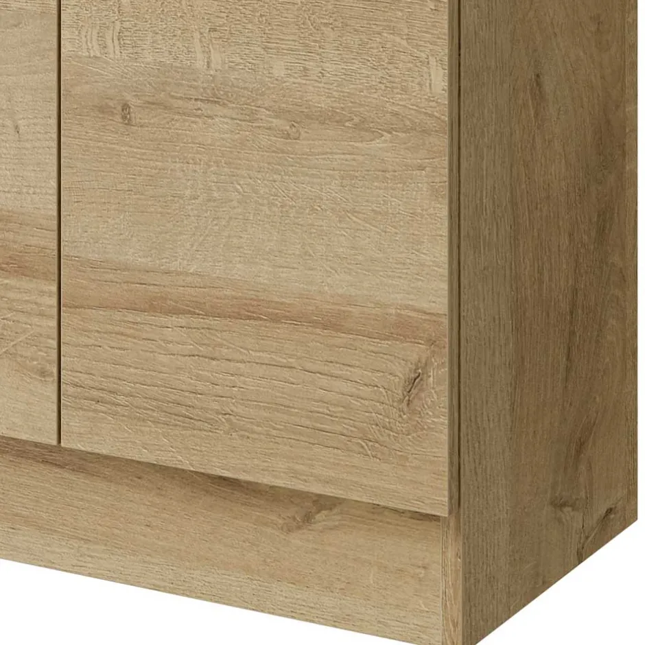 Wohnen Holzoptik Waschbeckenschrank in Eiche - Habanna