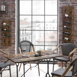 Wohnen Holzpaneel Weinregal aus Mangobaum - Mendoza