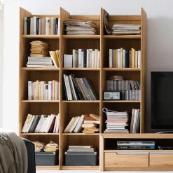 Holzregal Croconia aus Wildeiche Massivholz^Wohnen