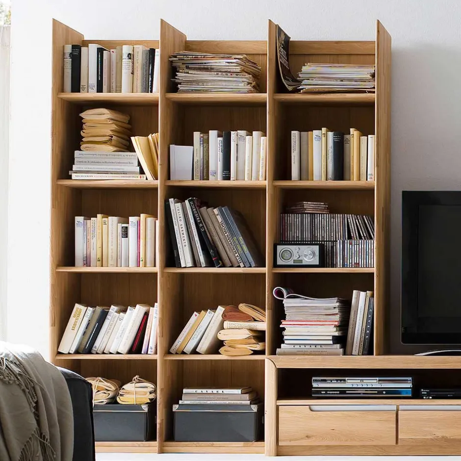 Holzregal Croconia aus Wildeiche Massivholz^Wohnen