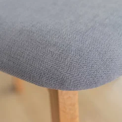 Holzstuhl mit Polstersitz aus Wildeiche Massivholz - Tembreno^Wohnen Online