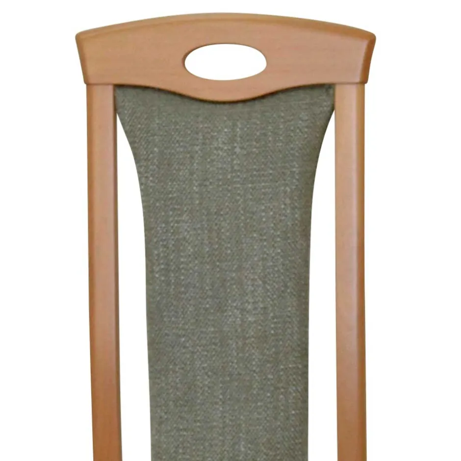 Wohnen Holzstuhl mit Polsterung in Grün - Regnia (2er Set)