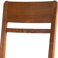 Wohnen Holzstuhl mit Sitzpolster in Creme Stoff - Altagracia