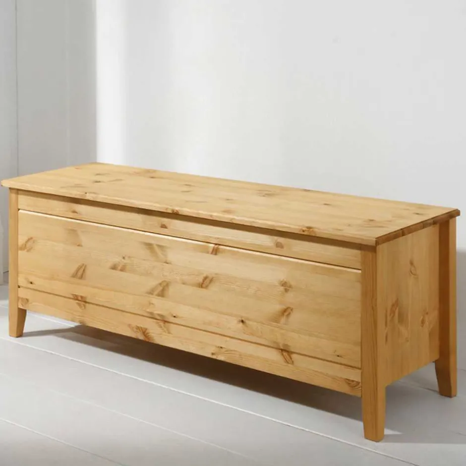 Wohnen Holztruhe Corabia aus Kiefer Massivholz