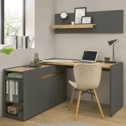 Wohnen Home Office Arbeitsplatz Set - Ahilav (vierteilig)