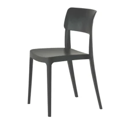 Wohnen Indoor und Outdoor Stühle in Anthrazit - Dolios (4er Set)