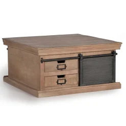 Wohnen Industrial Chic Couchtisch mit Stauraum - Jantonia