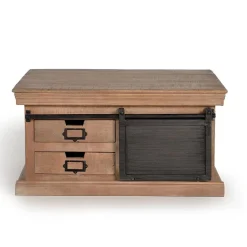 Wohnen Industrial Chic Couchtisch mit Stauraum - Jantonia