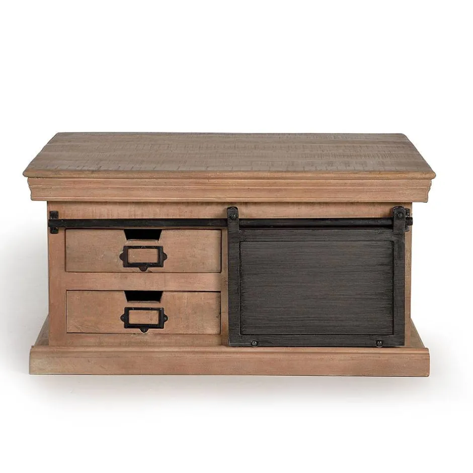 Wohnen Industrial Chic Couchtisch mit Stauraum - Jantonia