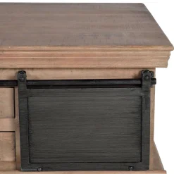 Wohnen Industrial Chic Couchtisch mit Stauraum - Jantonia