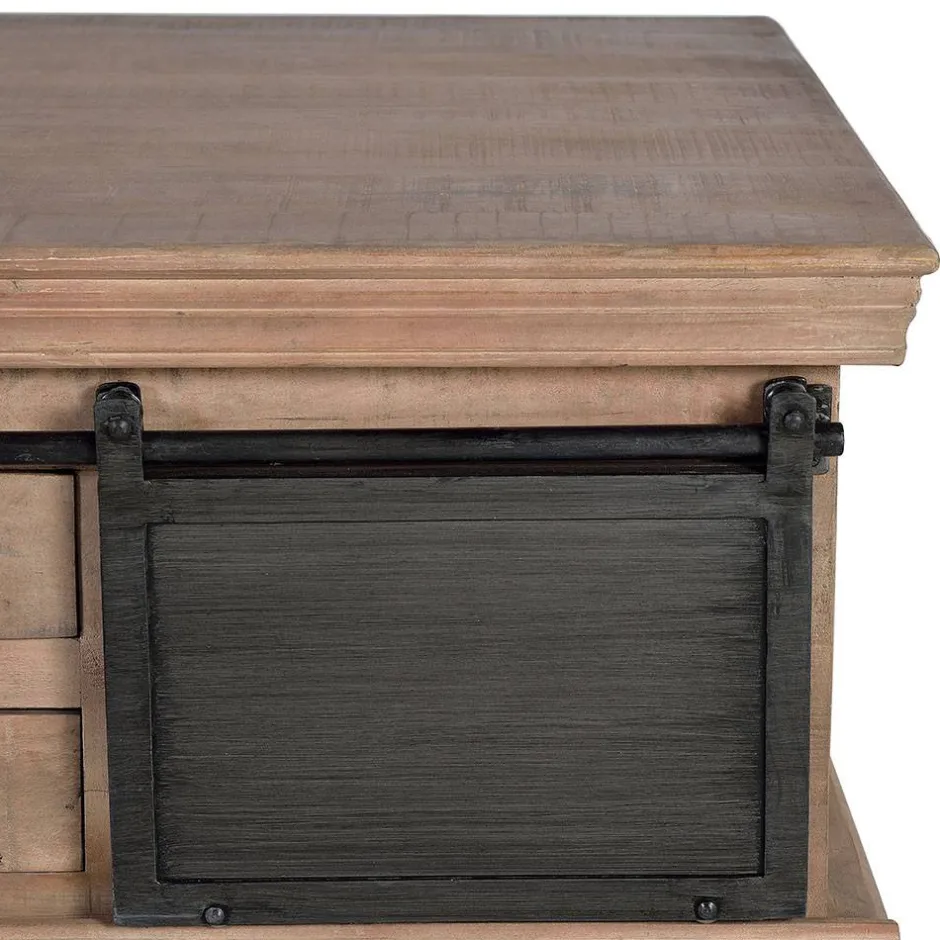 Wohnen Industrial Chic Couchtisch mit Stauraum - Jantonia