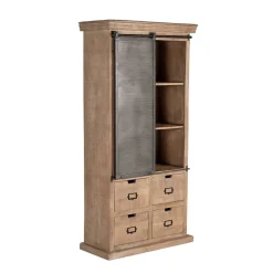 Wohnen Industrial Chic Schrank aus Mangobaum Massivholz - Jantonia