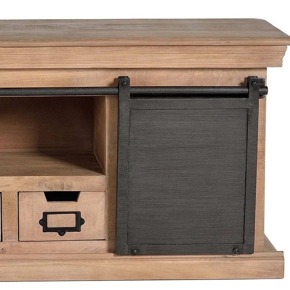 Industrial Chic TV Kommode mit Schiebetüren - Jantonia^Wohnen Online