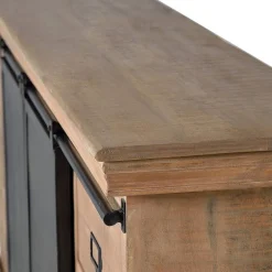 Wohnen Industrial Chic TV Lowboard mit Schiebetüren - Jantonia