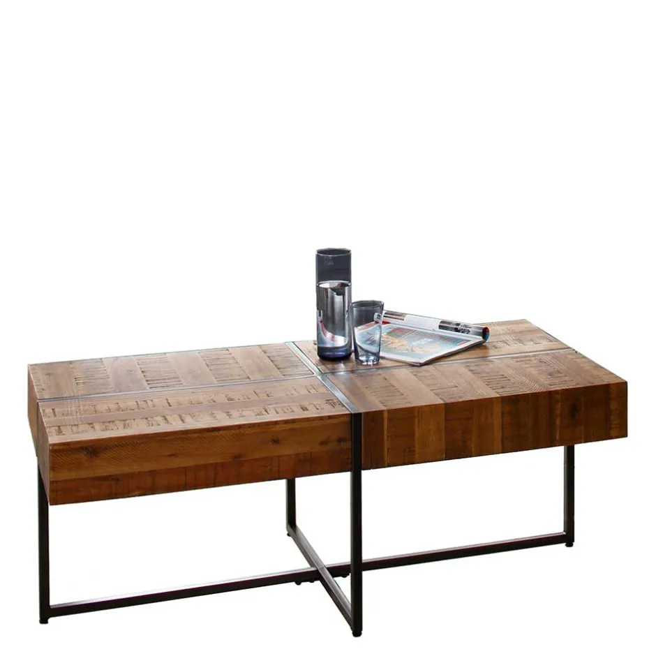 Industrial Couchtisch aus Akazie in Braun - Chadeys^Wohnen Clearance