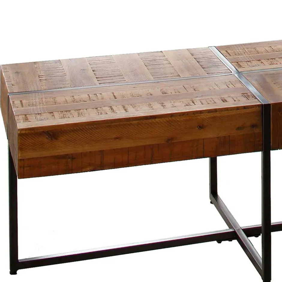 Industrial Couchtisch aus Akazie in Braun - Chadeys^Wohnen Clearance