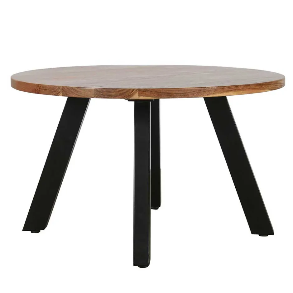 Wohnen Industrial Couchtisch mit runder Platte - Fresh